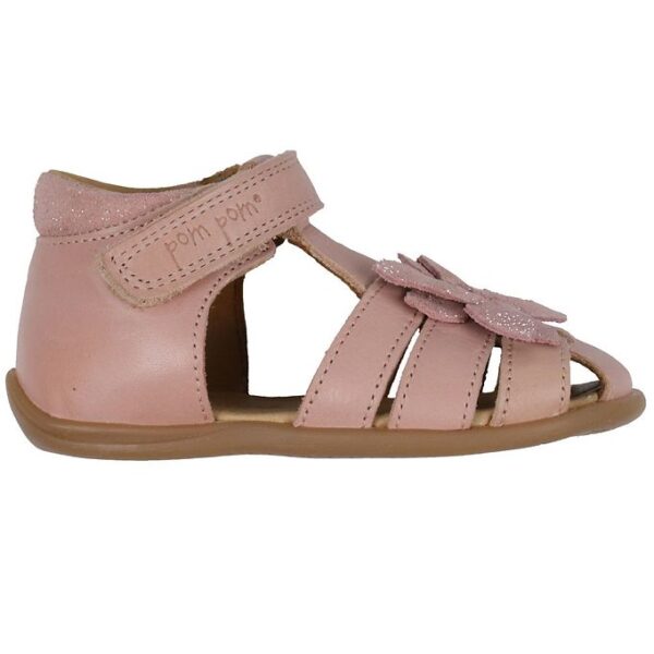 Pom Pom Sandaler - Starters Flower Velcro - Rose
