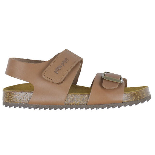 Pom Pom Sandaler - Velcro - Camel