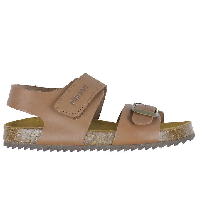 Pom Pom Sandaler - Velcro - Camel Pom Pom Sandaler - Velcro - Camel