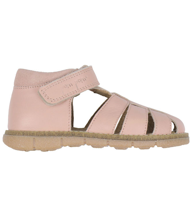 Pom Pom Sandaler - Velcro - Old Rose Pom Pom Sandaler - Velcro - Old Rose