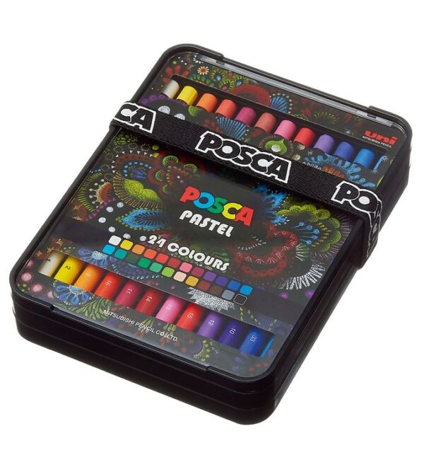 Posca Fedtfarver - 24 stk. - Multifarvet Posca Fedtfarver - 24 stk. - Multifarvet