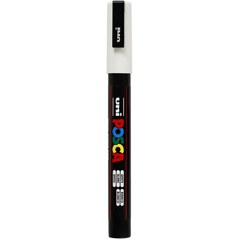Posca | Posca tus PC-3M - Hvid, 1 stk.