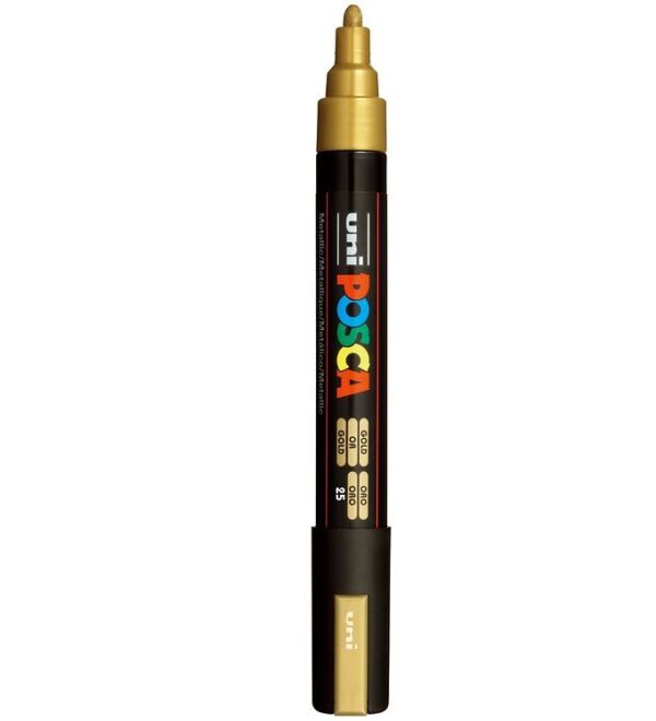 Posca Tusch - PC-5M - Metallisk Guld Posca Tusch - PC-5M - Metallisk Guld