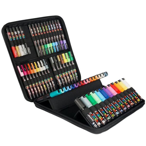 Posca Tuscher m. Kuffert - 60 stk. - Multifarvet Posca Tuscher m. Kuffert - 60 stk. - Multifarvet