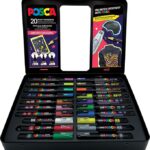 Posca Tuscher m. Metalkasse - 20 stk - Groovy Colours