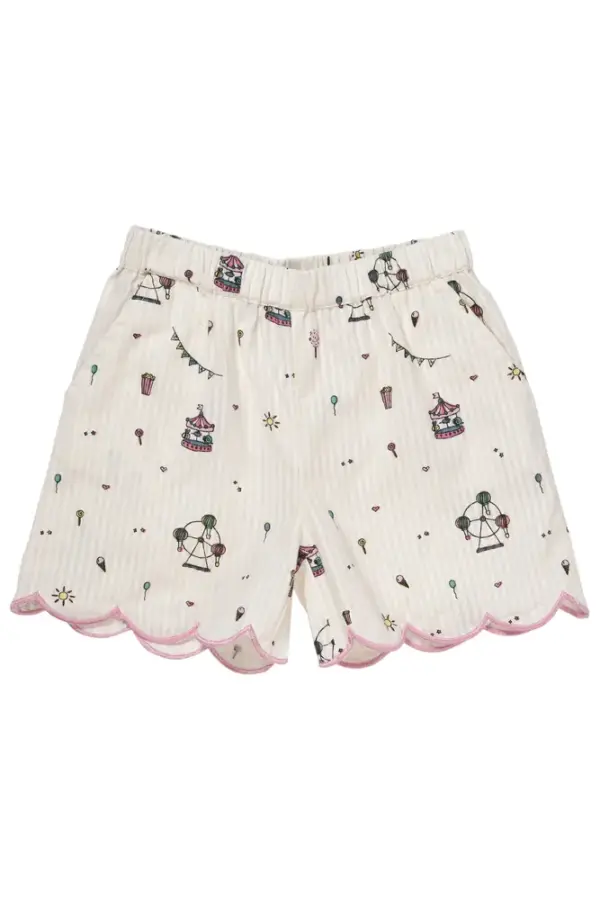 Printet shorts m. deco edge - TIVOLI - 104 Printet shorts m. deco edge - TIVOLI - 104