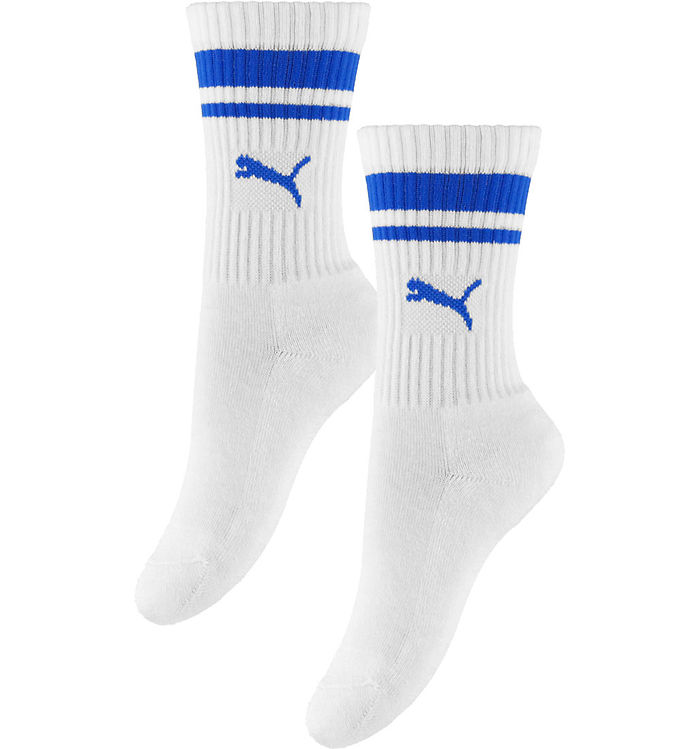 Puma Strømper - 2-pak - Hvid/Racing Blue