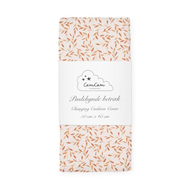 Puslehyndebetræk Caramel Leaves - Cam Cam Copenhagen