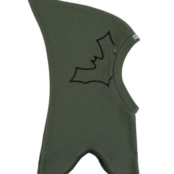 Racing Kids Elefanthue - 1-lags - Armygrøn m. Flagermus