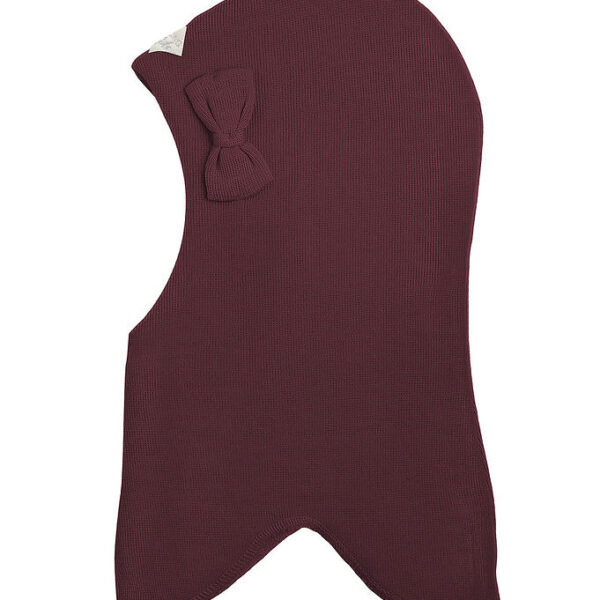 Racing Kids Elefanthue - Uld/Bomuld - 2-lags - Bordeaux m. Sløjf