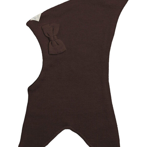 Racing Kids Elefanthue - Uld/Bomuld - 2-lags - Brun m. Sløjfe