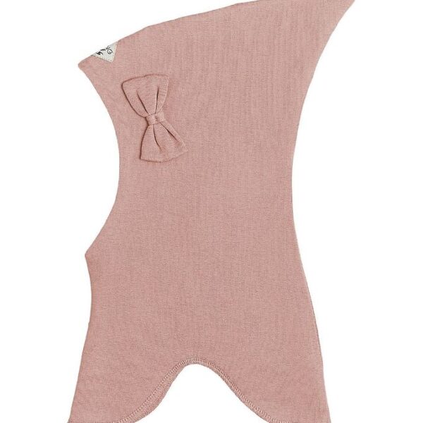 Racing Kids Elefanthue - Uld/Bomuld - 2-lags - Dusty Rose m. Slø