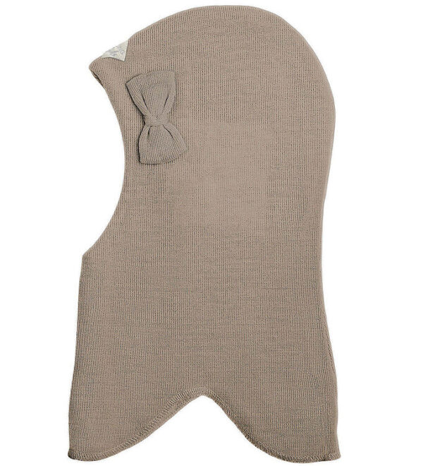 Racing Kids Elefanthue - Uld/Bomuld - 2-lags - Havre m. Sløjfe