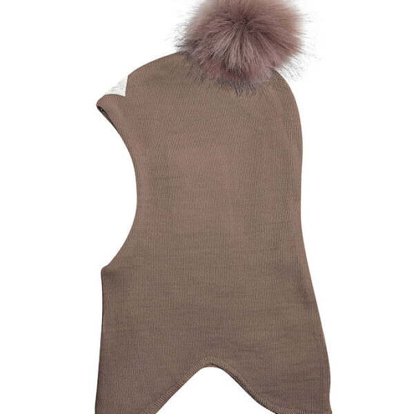 Racing Kids Elefanthue - Uld/Bomuld - 2-lags - Rose Brown m. Kva