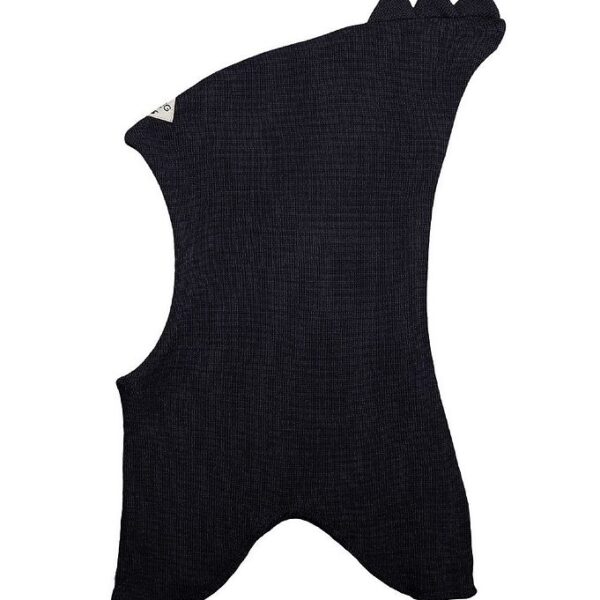 Racing Kids Elefanthue - Uld/Bomuld - 2-lags - sort m. Takker