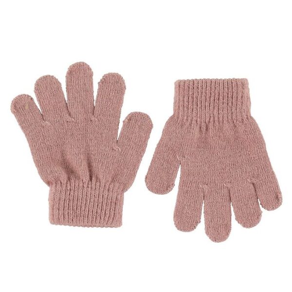 Racing Kids Handsker - Strik - Uld - Dusty Rose
