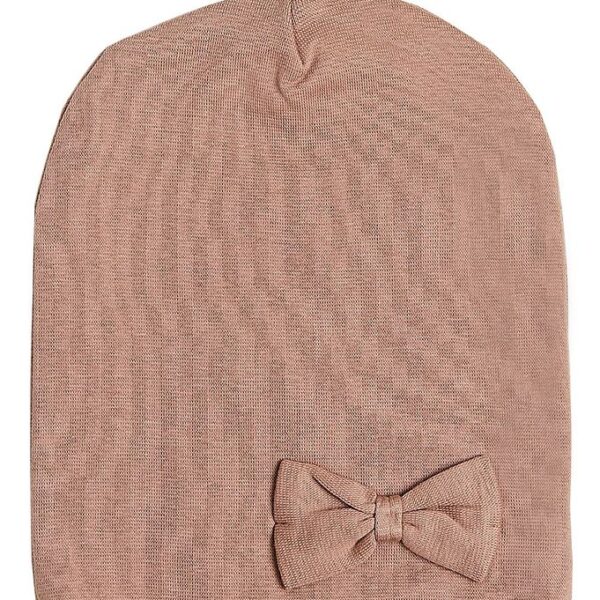 Racing Kids Hue m. Sløjfe - 2-lags - Lysebrun