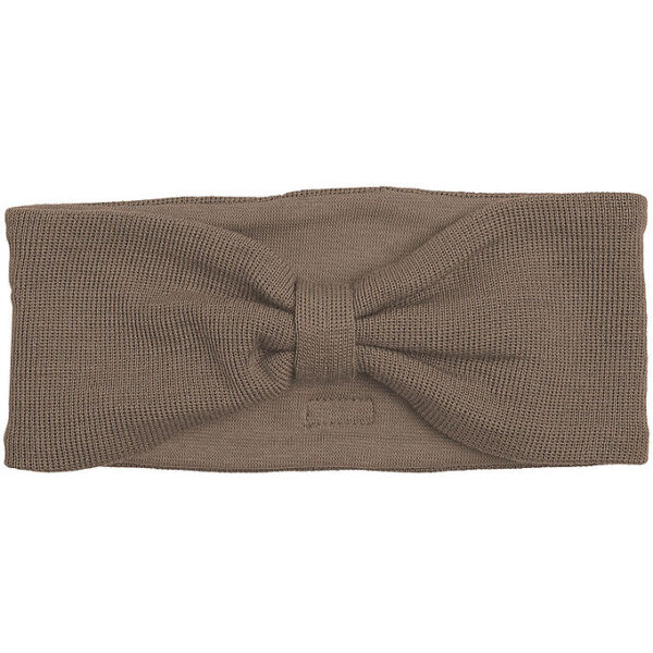 Racing Kids Pandebånd - Uld/Bomuld - Brown Birch Bark m. Sløjfe