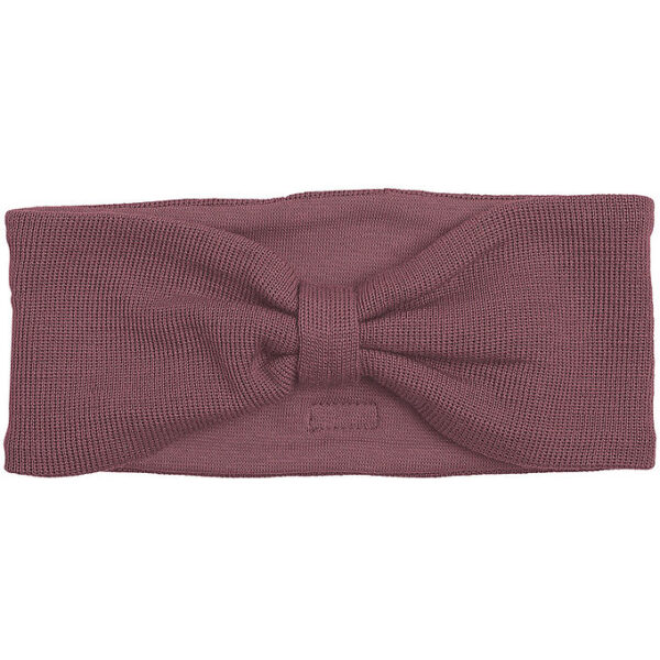 Racing Kids Pandebånd - Uld/Bomuld - Dusty Heather m. Sløjfe
