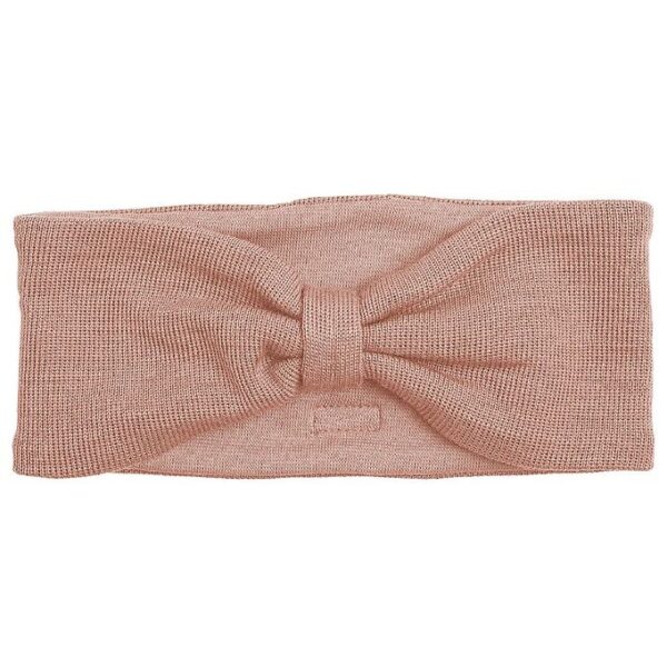 Racing Kids Pandebånd - Uld/Bomuld - Dusty Rose m. Sløjfe