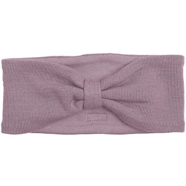 Racing Kids Pandebånd - Uld/Bomuld - Elderberry m. Sløjfe