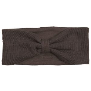 Racing Kids Pandebånd - Uld/bomuld - Chocolate Brown m. Sløjfe