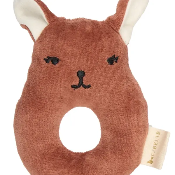 Rattle - Bunny - Ash Rose