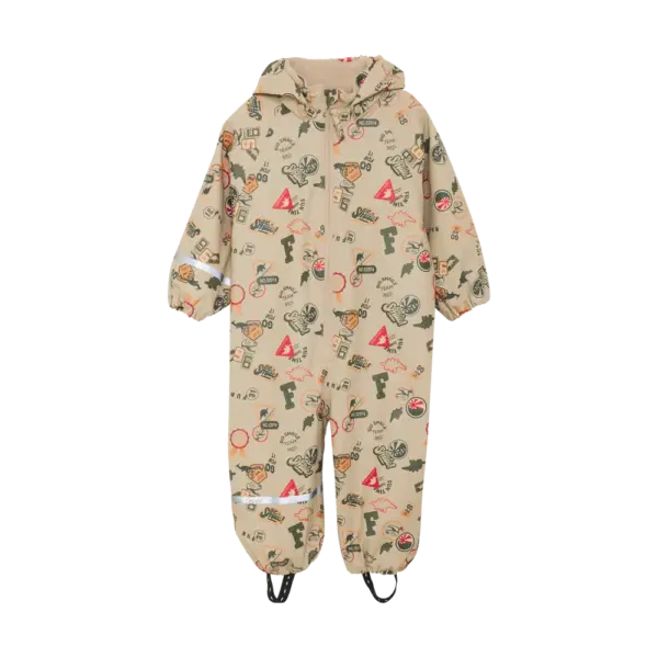 Regndragt m. Print - Mulled Basil - 100