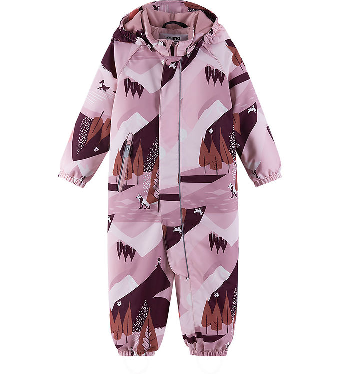 Reima Flyverdragt - Puhuri - Grey Pink m. Print Reima Flyverdragt - Puhuri - Grey Pink m. Print