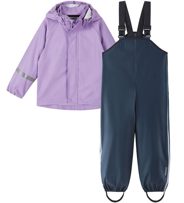 Reima Regntøj m. Seler - PU - Tihku - Blooming Lilac
