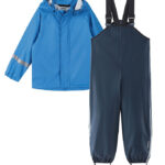 Reima Regntøj m. Seler - PU - Tihku - Cool Blue