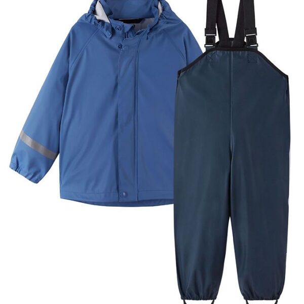 Reima Regntøj m. Seler - Tihku - PU - Denim Blue