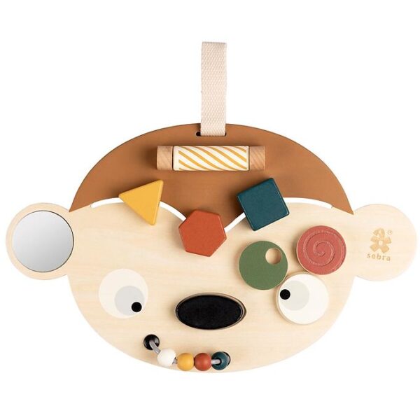Sebra Aktivitetslegetøj - Træ - Aben Maci