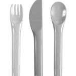 Sebra Bestik - Melamin - Grå