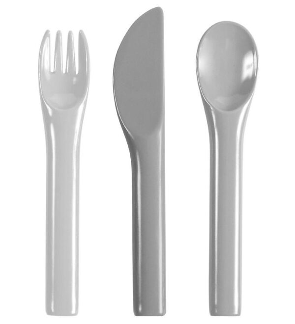 Sebra Bestik - Melamin - Grå