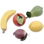 Sebra Frugter - Træ - Multifarvet