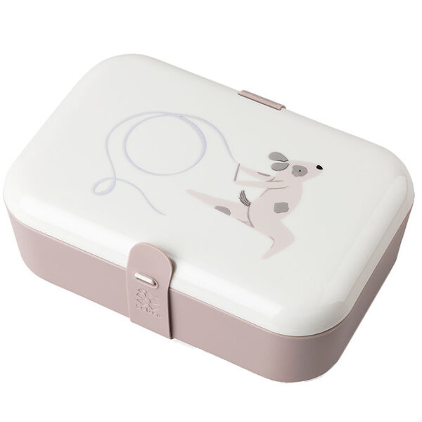 Sebra Madkasse - Silikonestrop - Teeny Toes - Lyserød