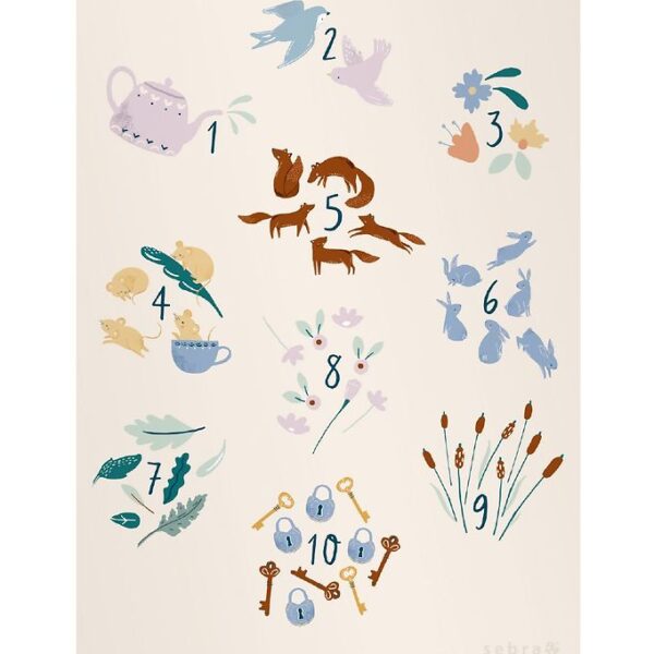 Sebra Plakat - 70x50 - Daydream