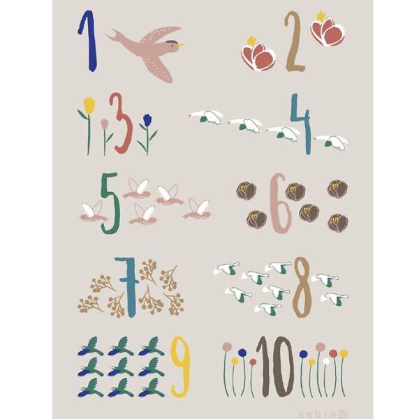 Sebra Plakat - Singing Birds