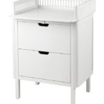 Sebra Puslebord m. Skuffer - Classic White