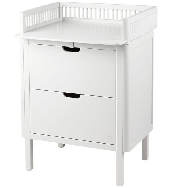 Sebra Puslebord m. Skuffer - Classic White