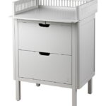 Sebra Puslebord m. Skuffer - Stone Grey