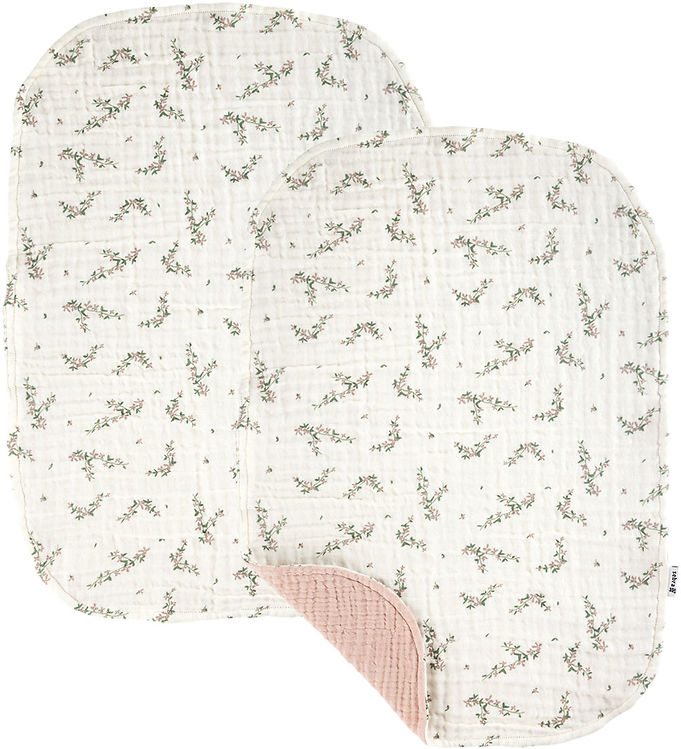 Sebra Pusleunderlag - 2-pak - Musselin - Powder Rose