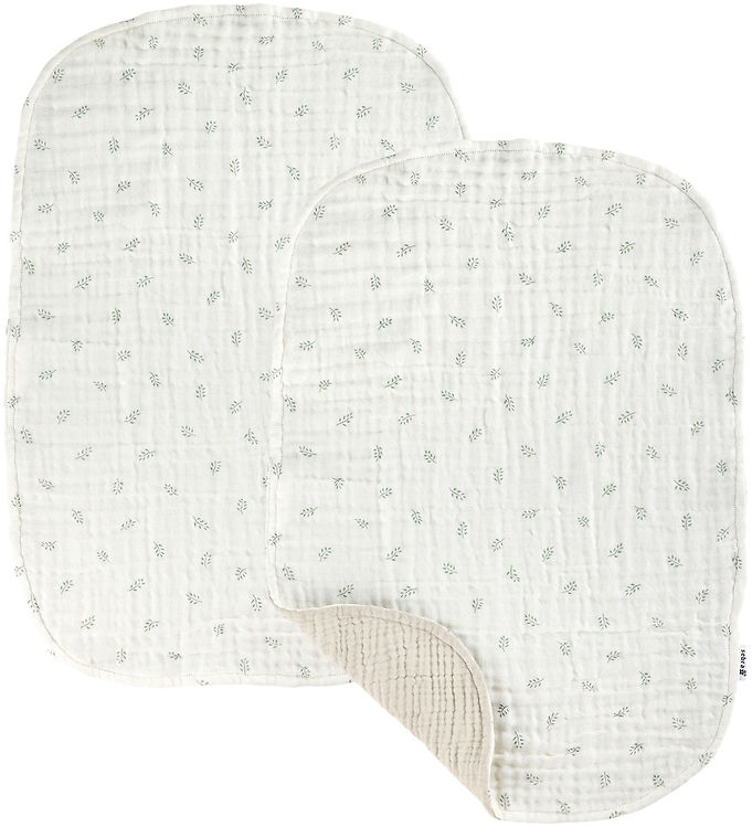 Sebra Pusleunderlag - 2-pak - Musselin - Sophora Leaves