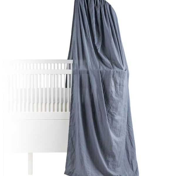 Sebra Sengehimmel - Sky - Dobbyvævet - Forest Lake Blue