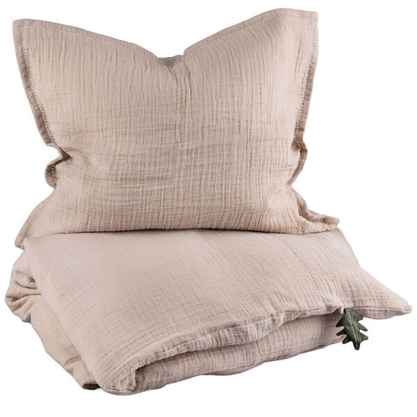 Sebra Sengetøj - Baby - Musselin - Seabreeze Beige