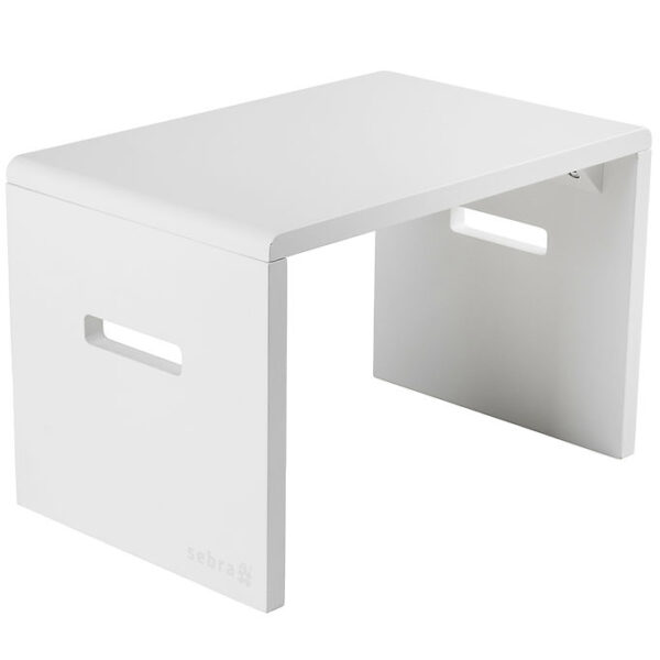 Sebra Skammel - 23,5x23,5x36 cm - Hvid