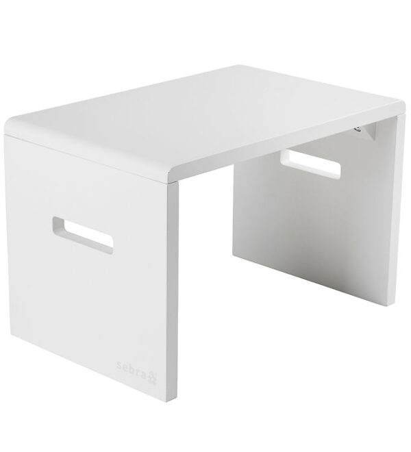 Sebra Skammel - 23,5x23,5x36 cm - Hvid