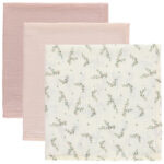 Sebra Stofbleer - 3-Pak - 75x75 cm - Rose