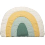 Sebra Strikket Legemadras - Regnbue - 130x85 - Dusty Green